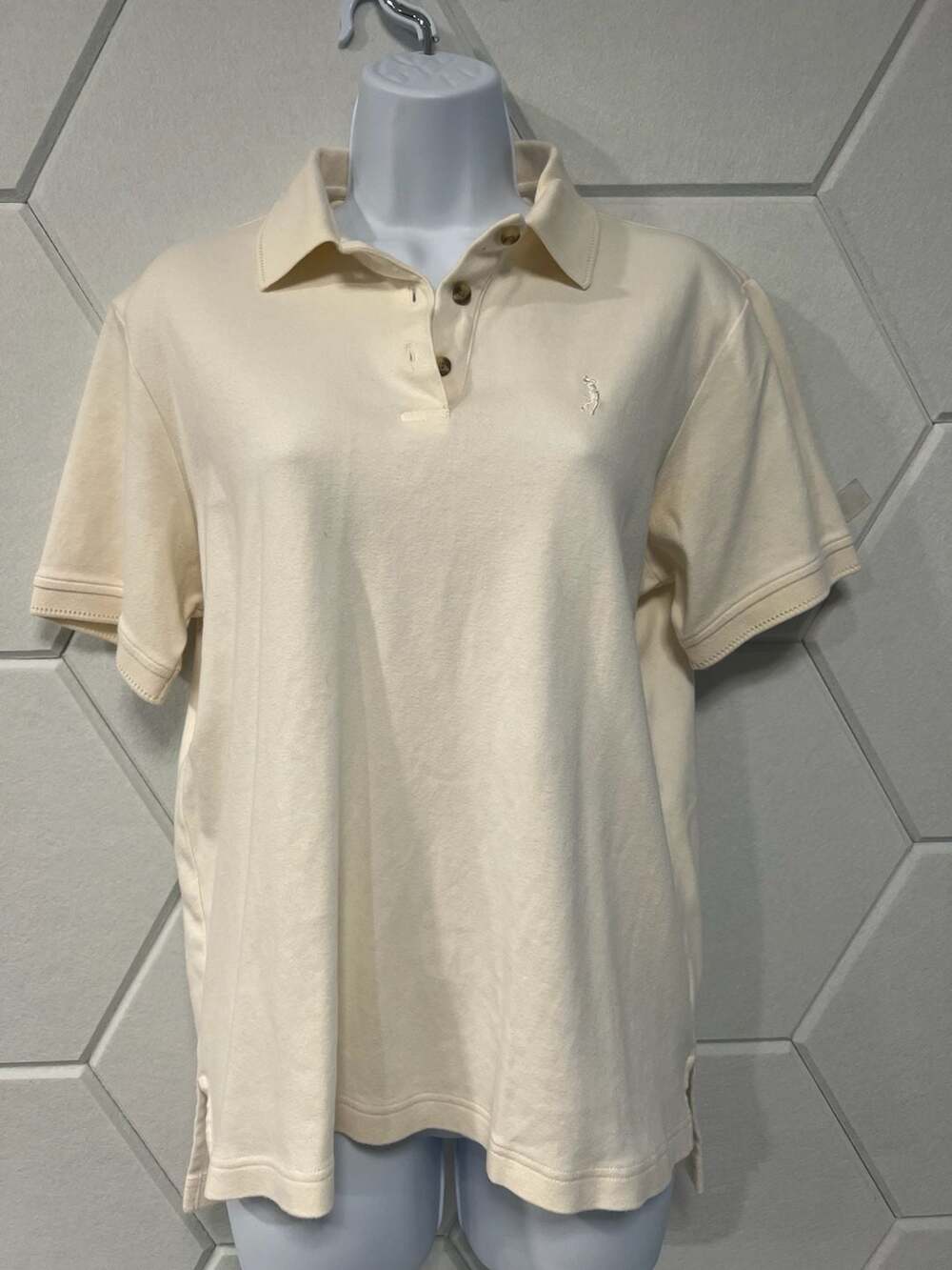 IZOD Women's Short Sleeve 100% Cotton Golf Polo Shirt Size S